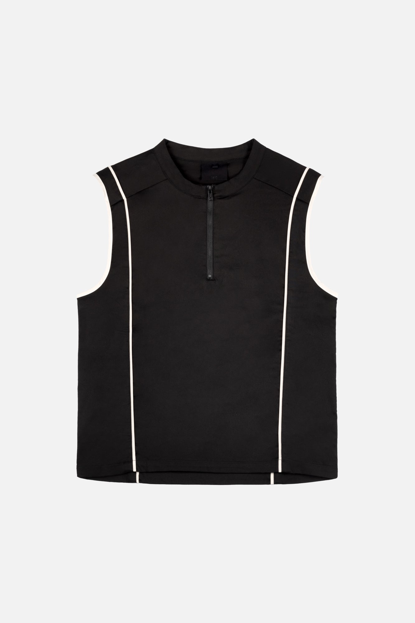 HALF-ZIP VEST BLACK