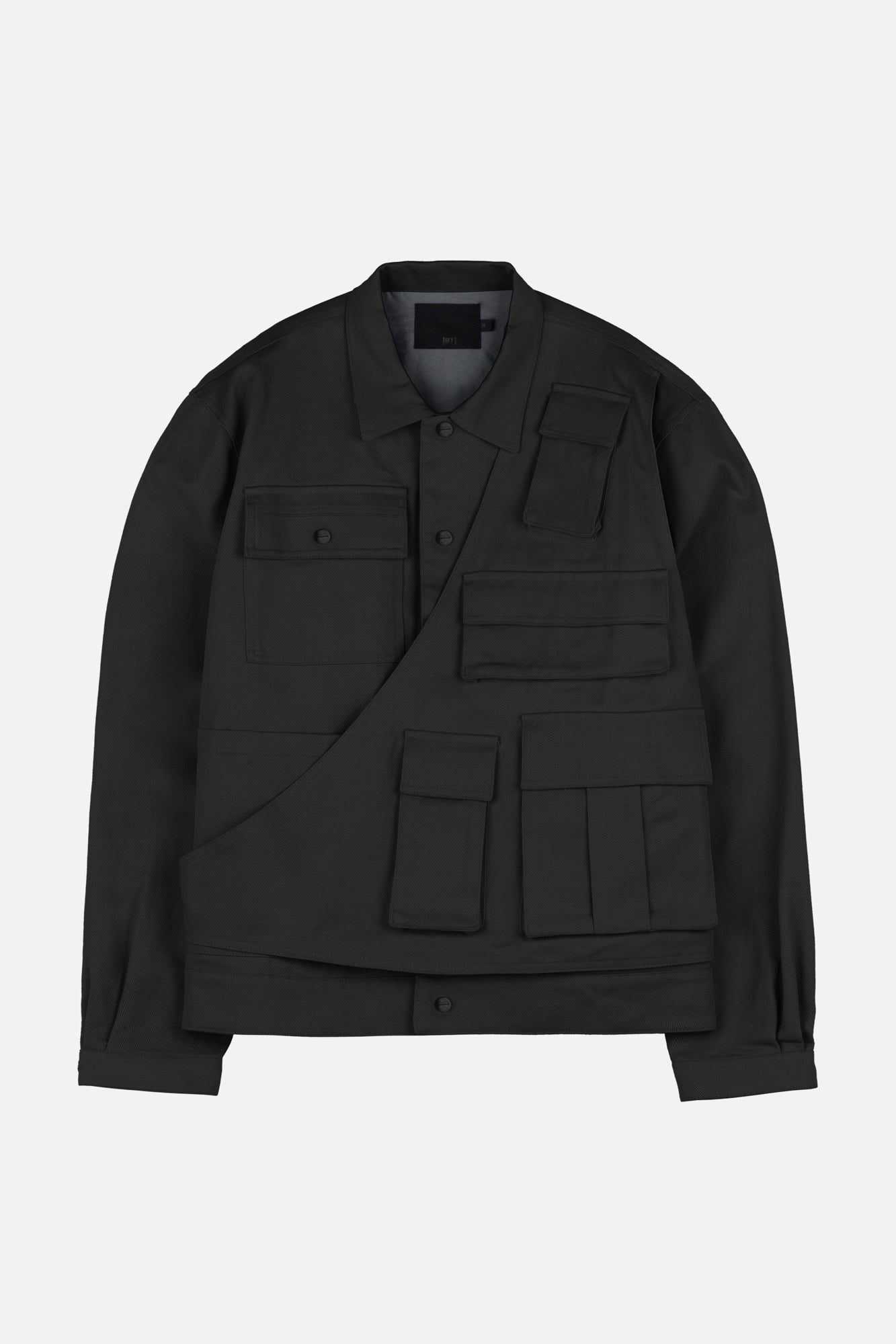 LAYERED UTILITY SHIRT BLACK