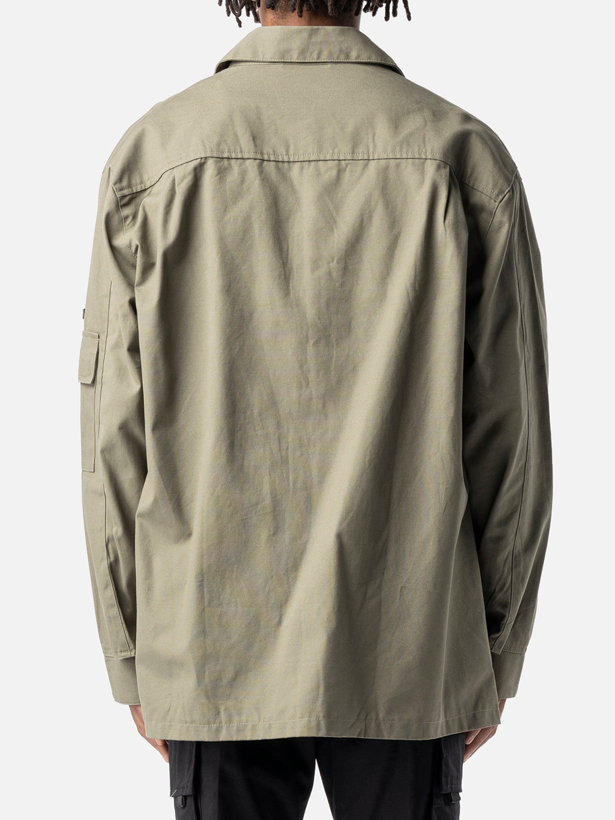 OVERSIZED CARGO SHIRT MILITARY