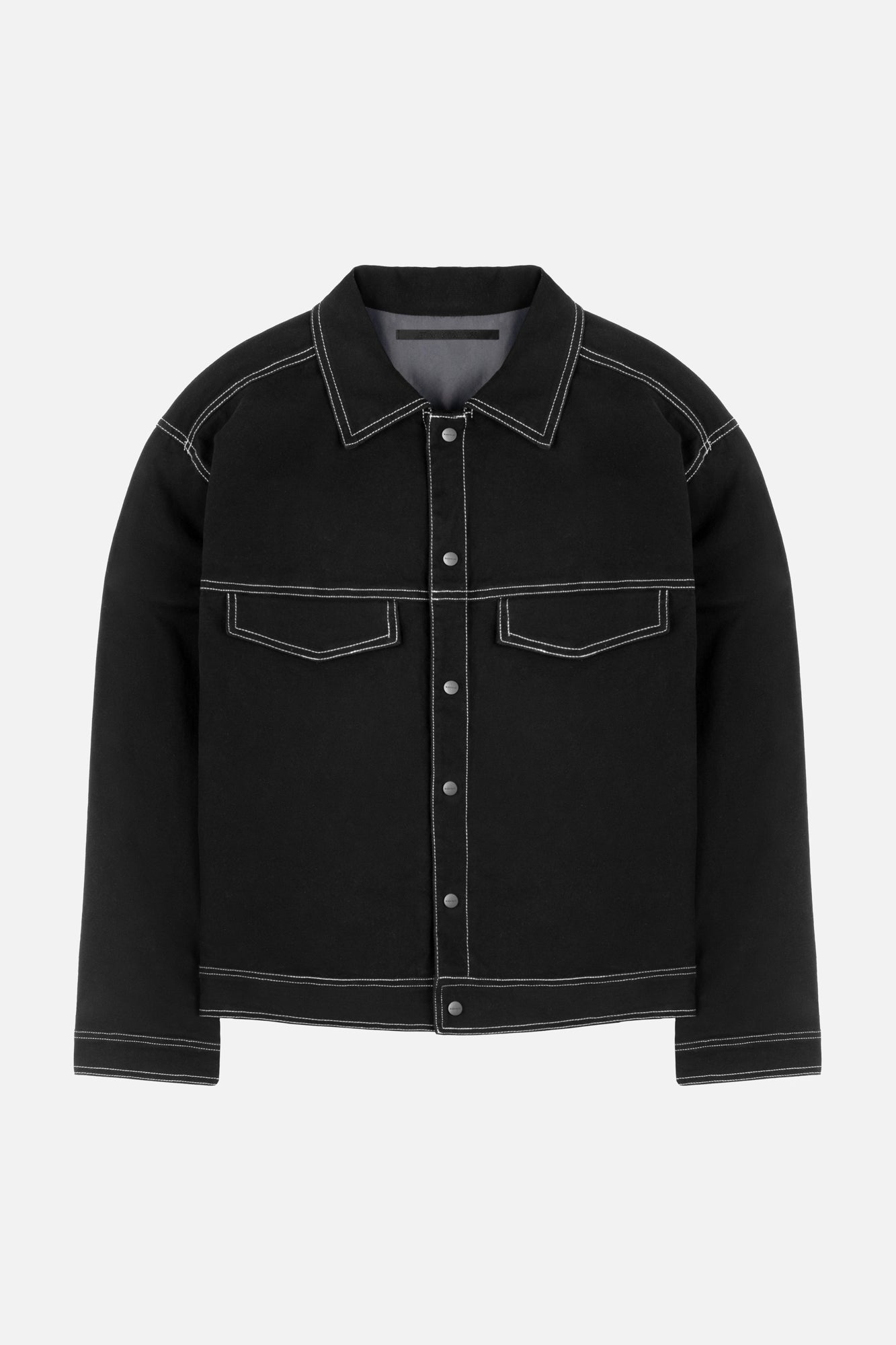 LINED CANVAS JACKET BLACK