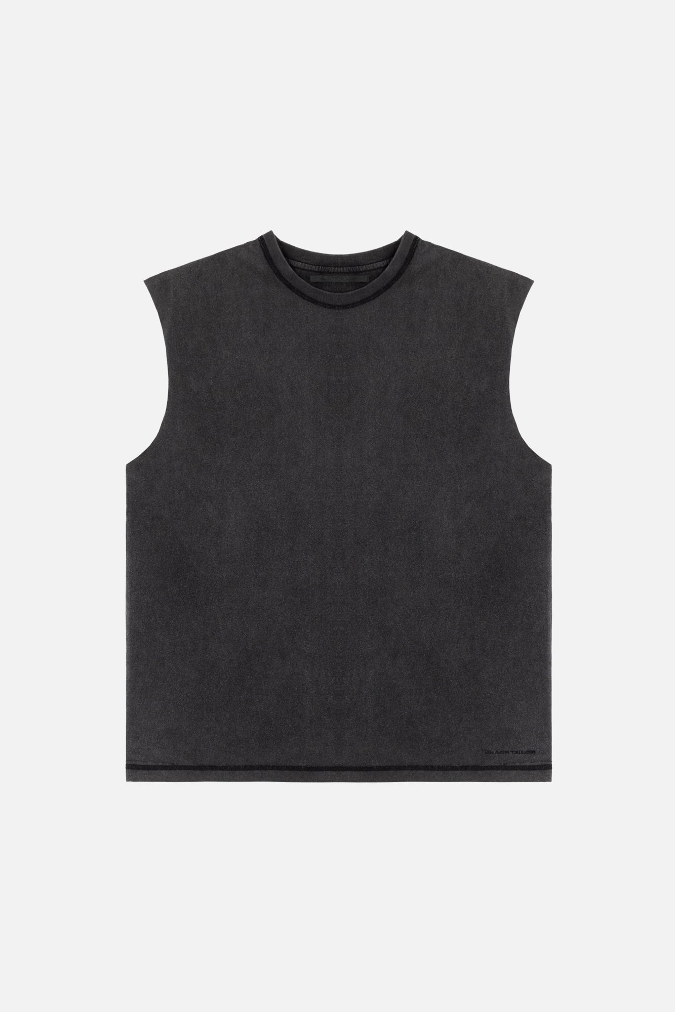 SLEEVELESS T-SHIRT WASHED BLACK