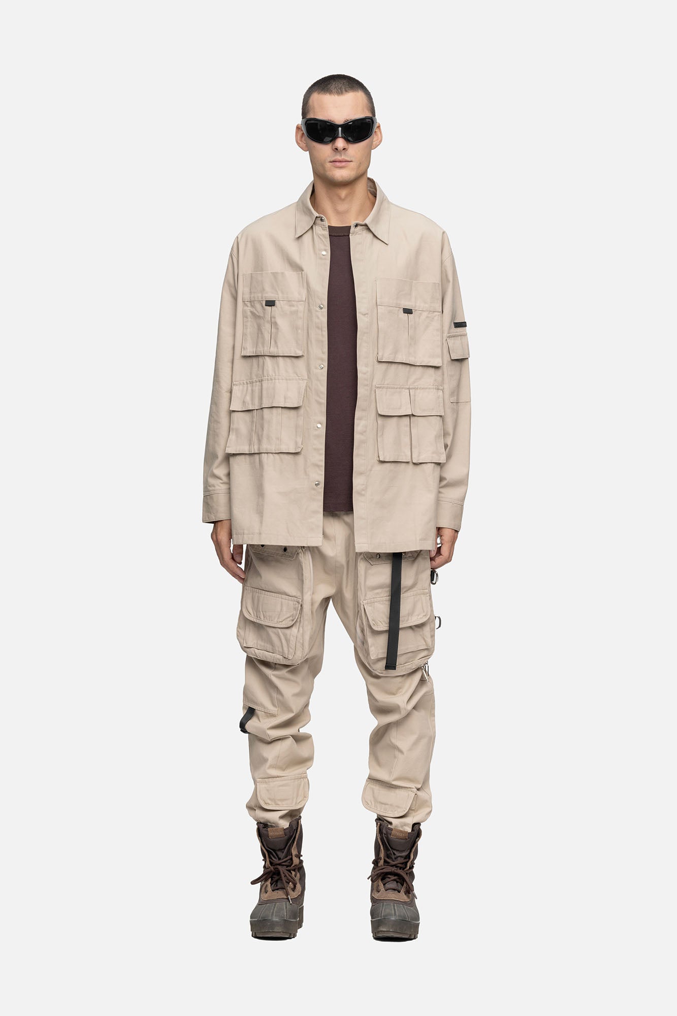 OVERSIZED CARGO SHIRT LINEN