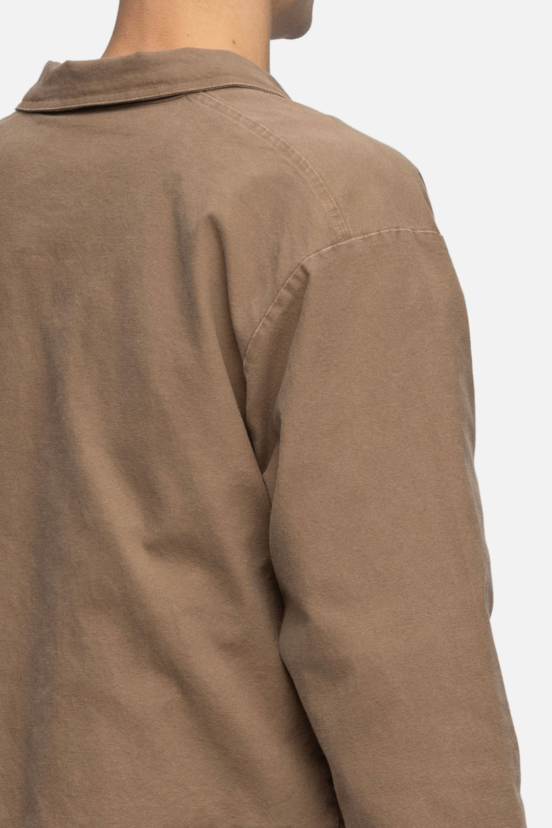 CANVAS JACKET WASHED BROWN