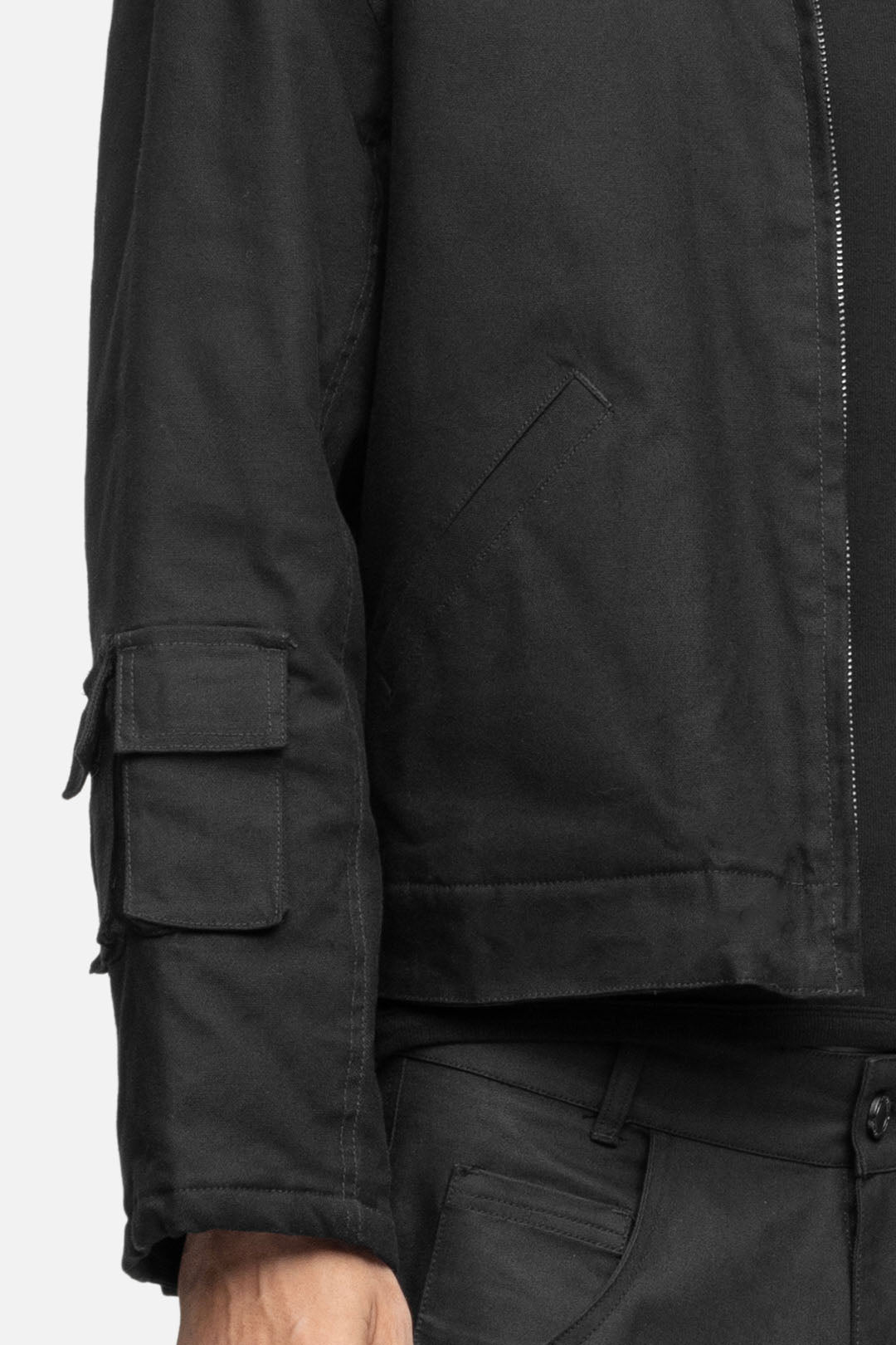 COTTON CANVAS JACKET BLACK