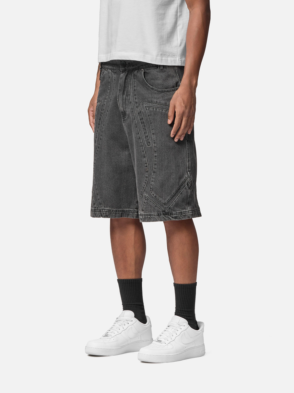 S6 DENIM CARGO SHORTS