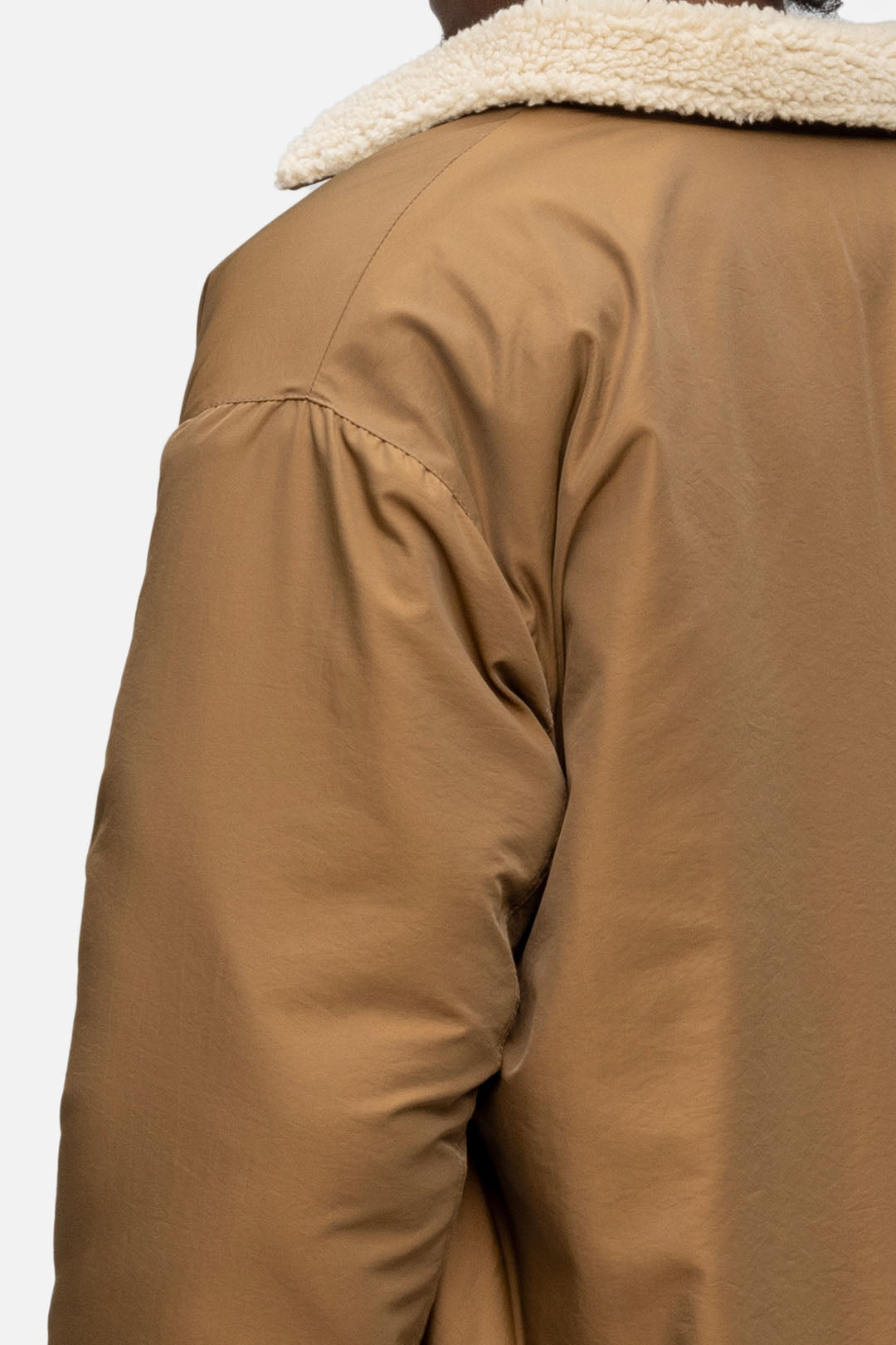 FLEECE INSIDE-OUT JACKET BROWN